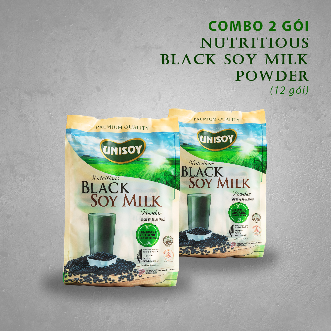 Combo 2 Túi Bột Đậu Nành Đen Unisoy