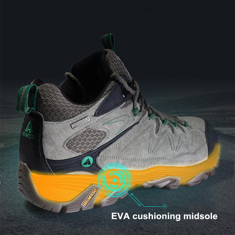 Giày đi bộ đường dài đi bộ đường dài giày thể thao không thấm nước cho nam giới trekking boot Color: Khaki 3520 Shoe Size: 6.5