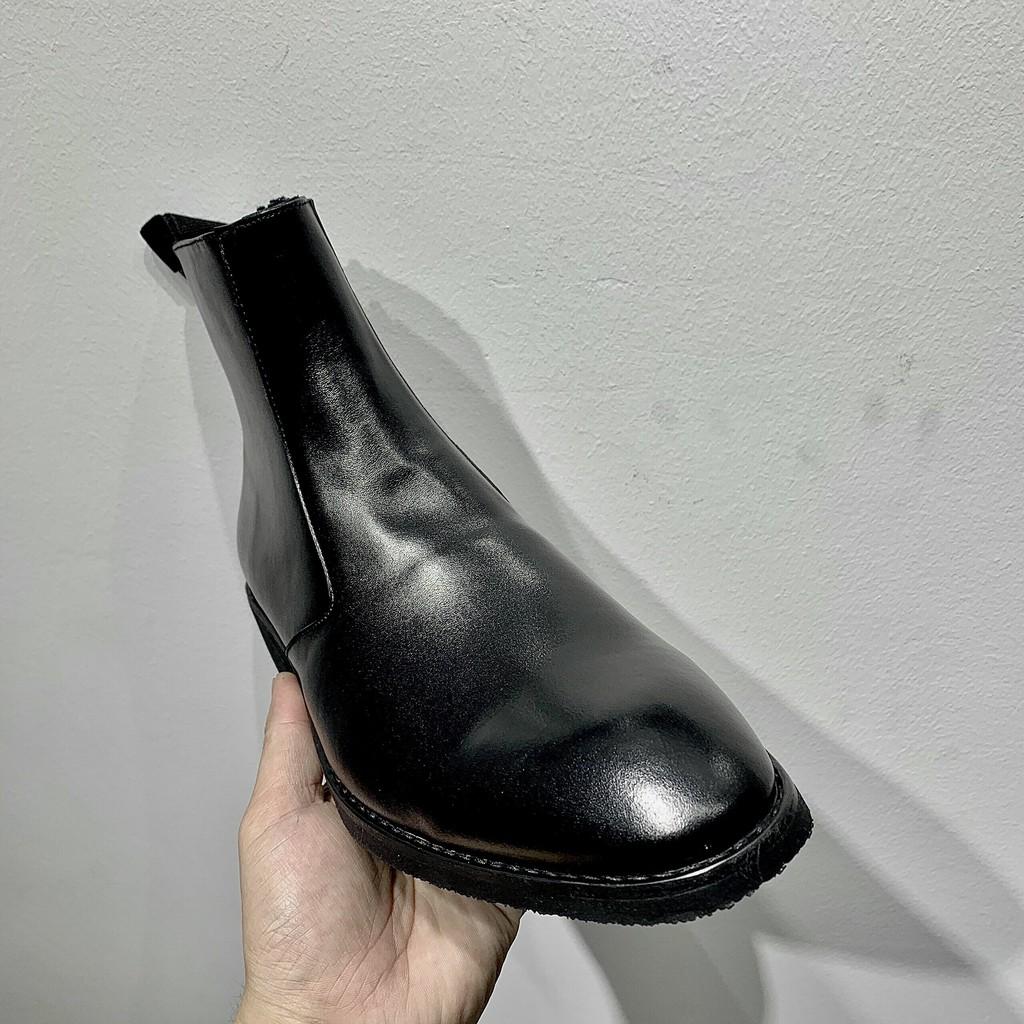 [Giày Tăng chiều cao] 4.5cm Heels Boots, Zipper Chelsea Boots