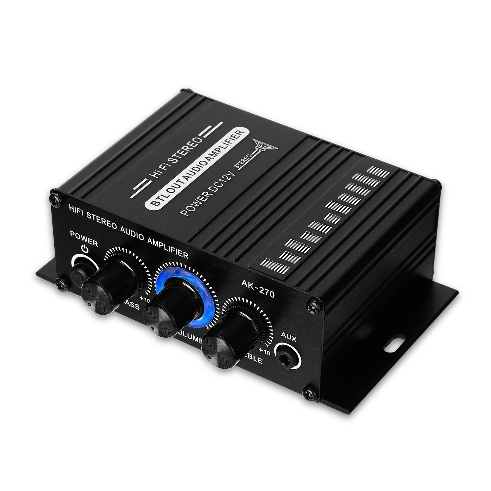 12V 2A Audio  Amplifier 2-Channel Speakers for Desktops Portable Home