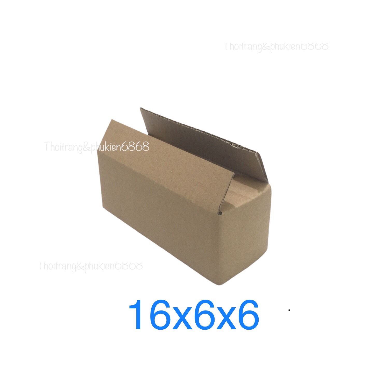 16x6x6 Combo10 hộp carton đóng hàng cỡ nhỏ size 16*6*6