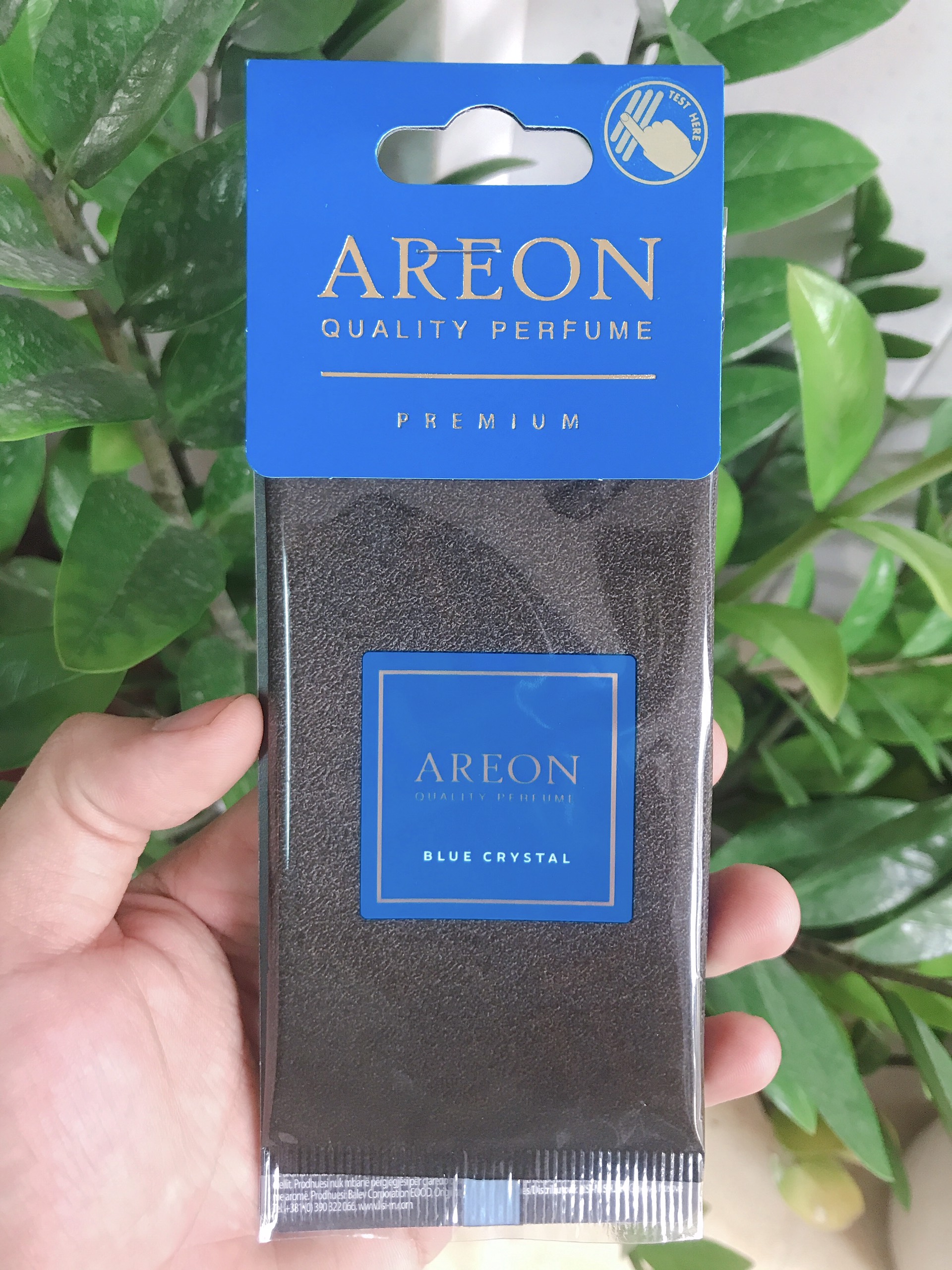 Lá Thơm Xe AREON BLUE CRYSTAL - Pha Lê Xanh