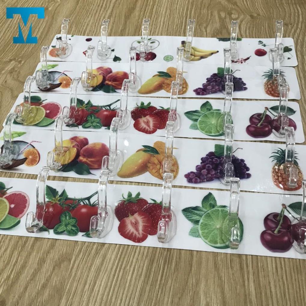 Thanh Treo Đồ Dán Tường 6 Móc Liền Mạch 3D-Trong Suốt Siêu Dính -Siêu Chịu Lực-Rất Tiện Ích- Phù Hợp Mọi Không Gian
