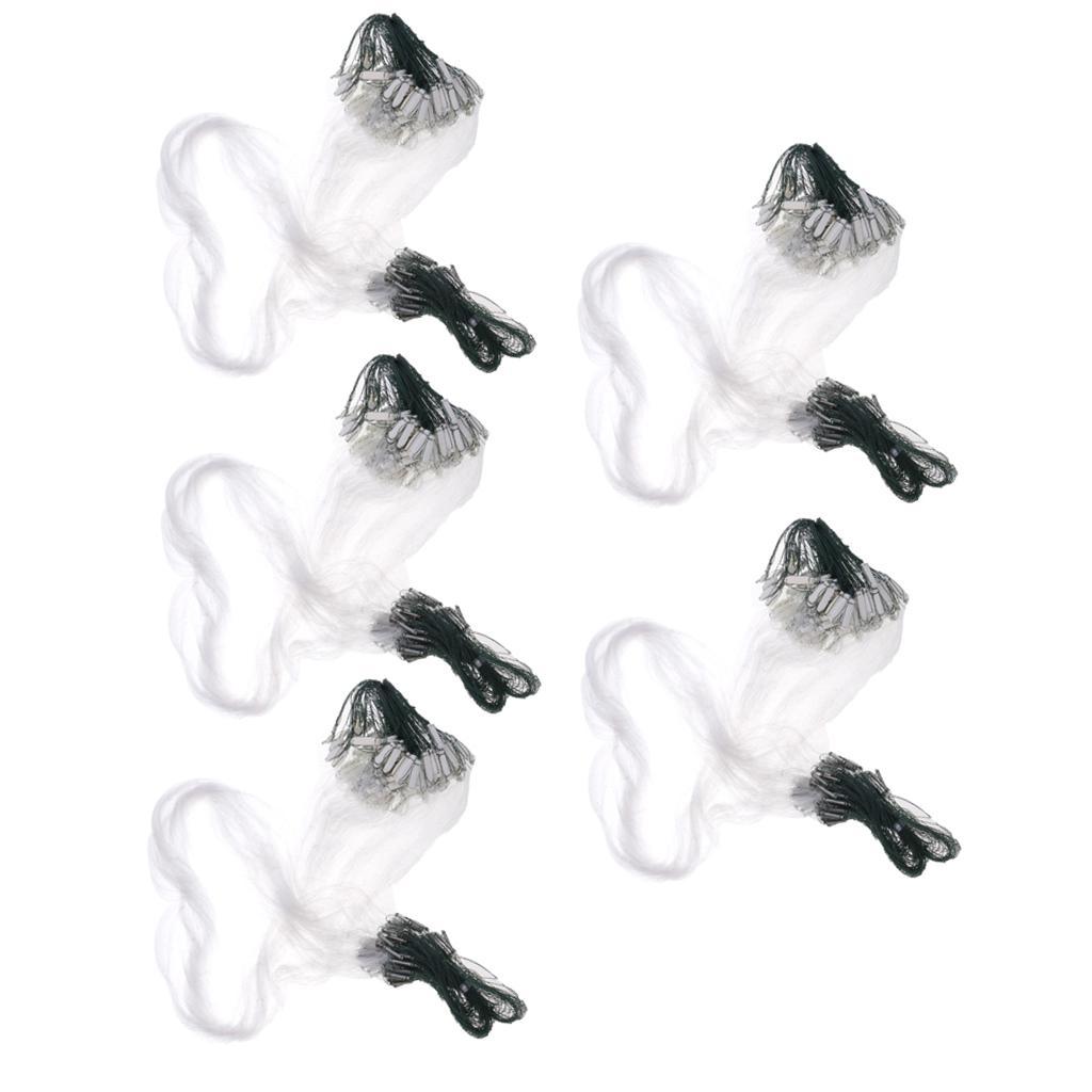 5pcs Fishing Net With Float Fish Trap Monofilament Mesh Gill Hole 4x4cm