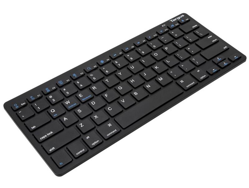 Bàn Phím Không Dây Targus AKB55 Multi-Platform Bluetooth Keyboard Black - Hàng Chính Hãng