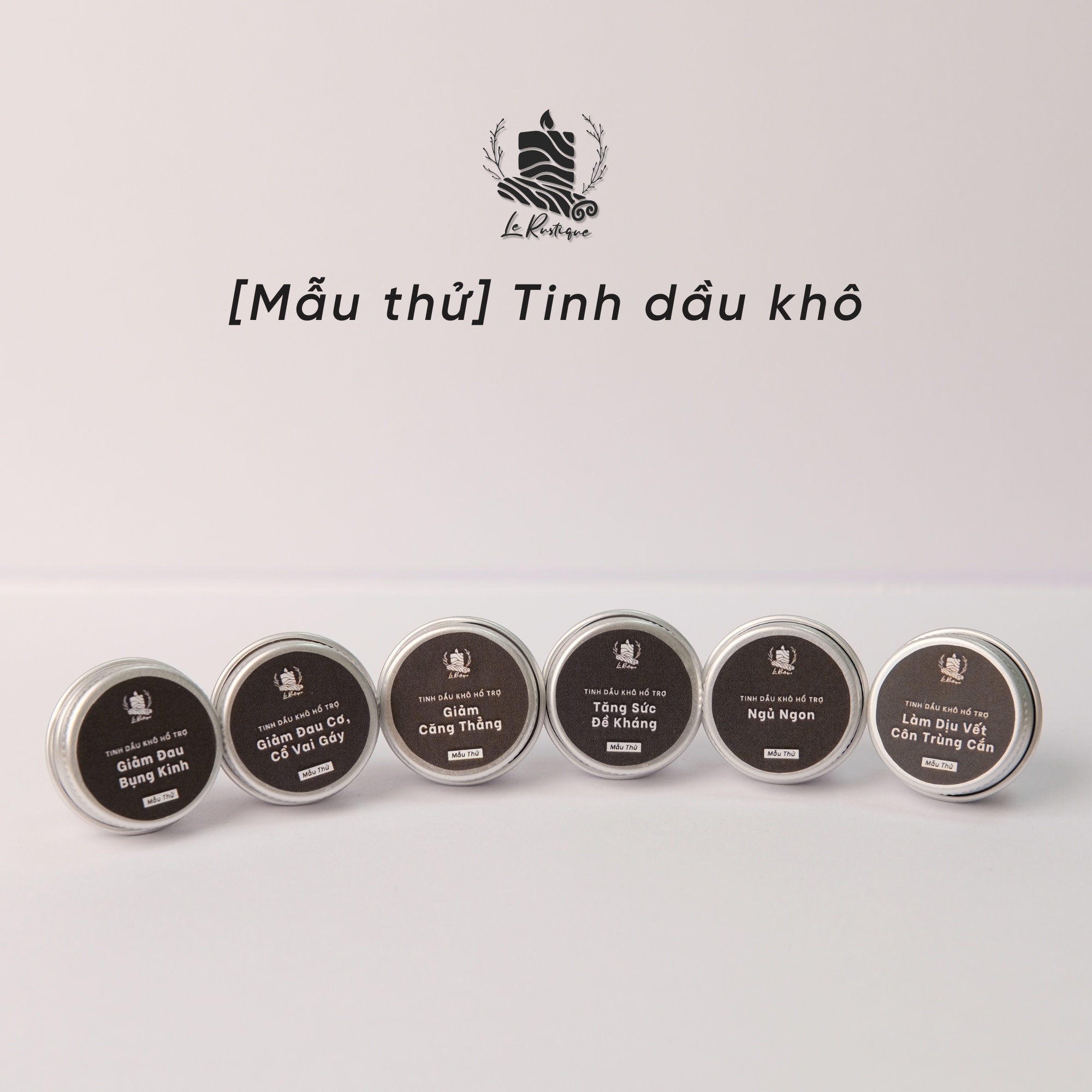 Mẫu Thử Tinh Dầu Khô Trị Liệu Le Rustique HỖ TRỢ GIẢM ĐAU BỤNG KINH - 3 gram - Chính Hãng - Có Kiểm Định Chất Lượng - Tinh Dầu Tự Nhiên - Tinh Dầu Organic USDA 