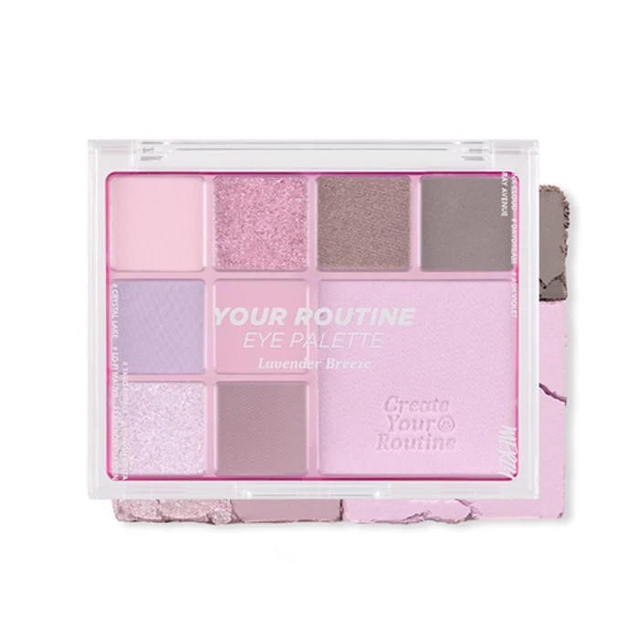 Bảng Phấn Mắt Và Má Hồng Đa Năng 9 Ô Màu Merzy Your Routine Eye Palette