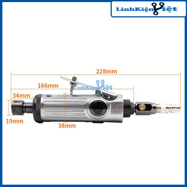 Bộ Máy Mài Hơi Cầm Tay 8201 Trục Kẹp 3mm/6mm Đa Năng