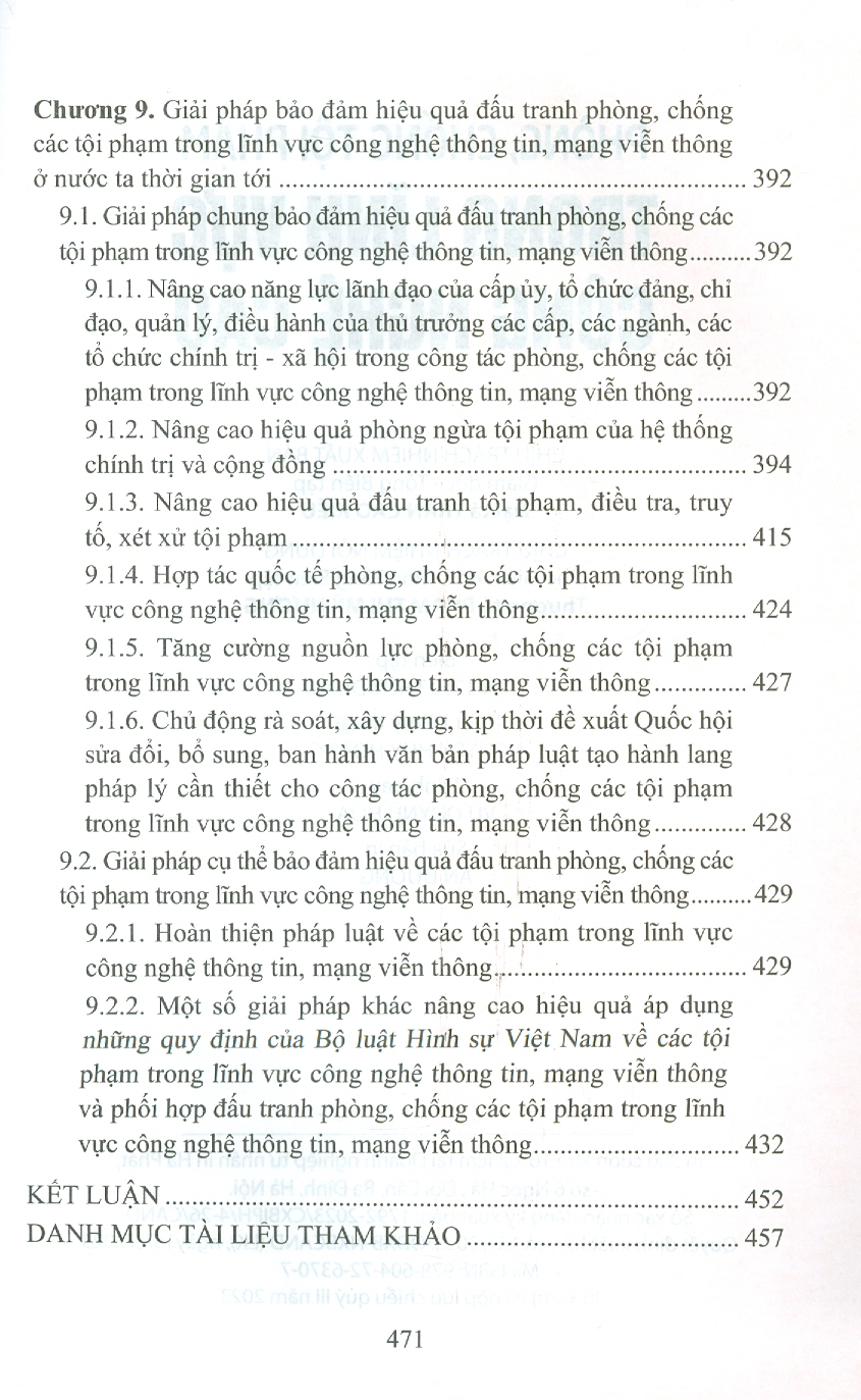 Sách - Phòng, Chống Tội Phạm Trong Lĩnh Vực Công Nghệ Cao