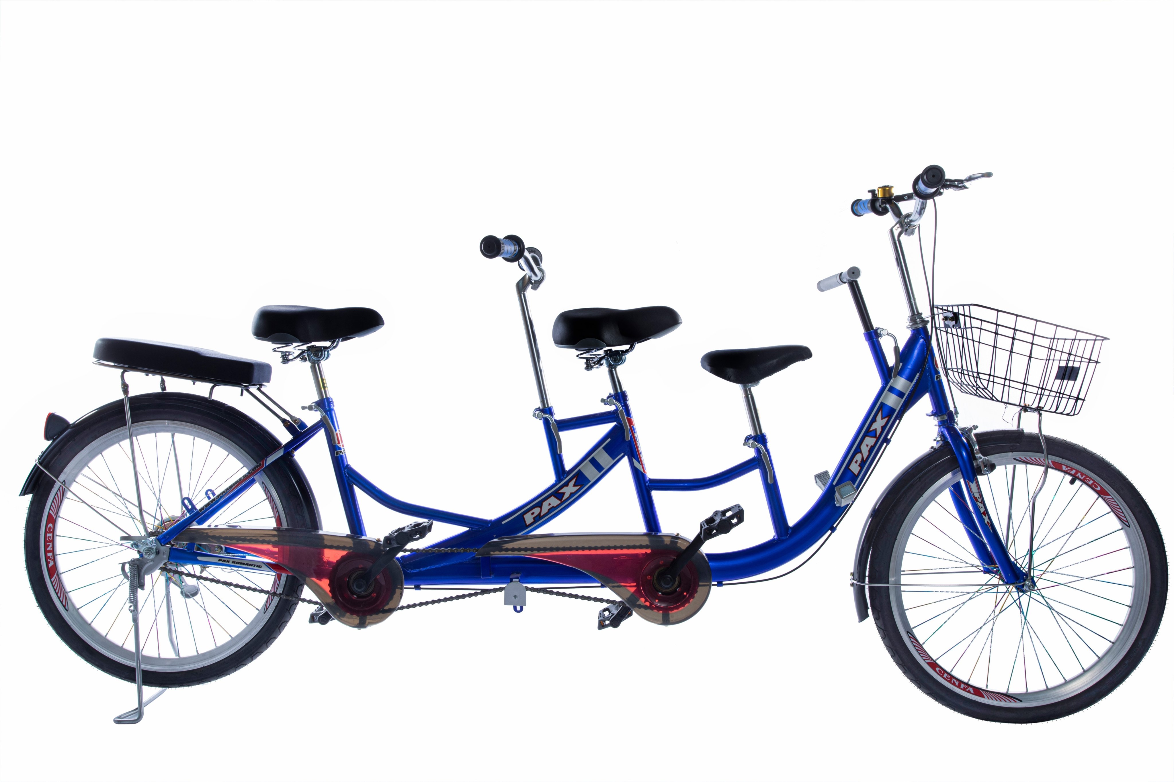 Xe đạp đôi gia đình cao cấp PAX 2 Sport - Kiểu dáng thể thao - Hai người đạp tự do - Trọng tải 300kg - Có thêm ghế cho bé
