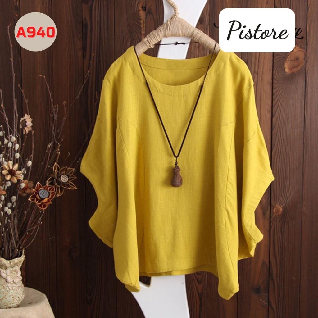 ️ Áo Kiểu Trung Niên ️ Mẫu Áo Trung Niên Trẻ Trung Tay Cánh Dơi Form Rộng Giấu Bụng Hàn Quốc,Thời Trang U30+