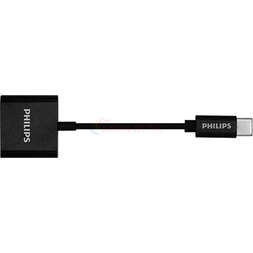 Cổng chuyển đổi Philips 2 in 1 USB-C to Audio Adapter SWA3021 - Hàng chính hãng