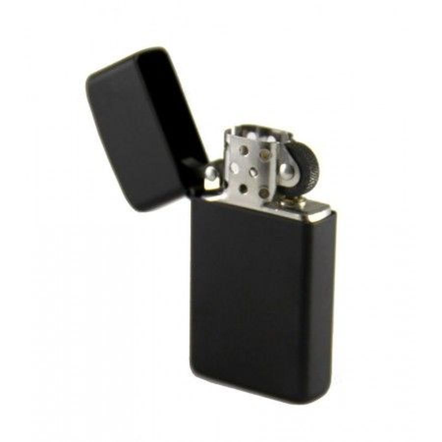 Bật Lửa Zippo Black Matte Slim 1618