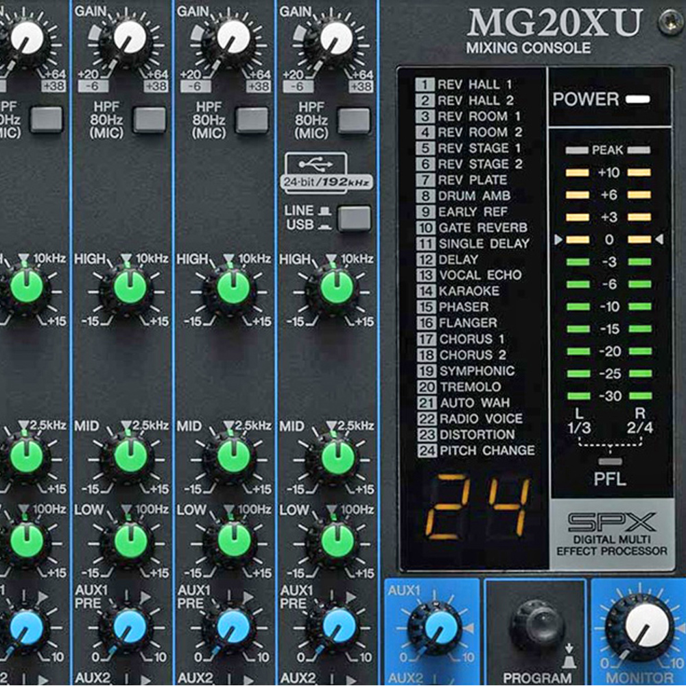Mixer Analog Yamaha MG20XU - Hãng chính hãng