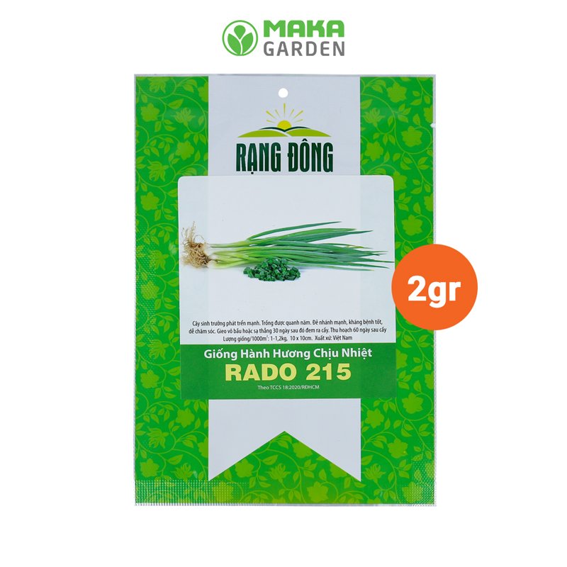 Hạt giống hành hương chịu nhiệt Rado 215 - gói 2g dể nãy mầm, sinh trưởng tốt, năng xuất thu hoạch cao