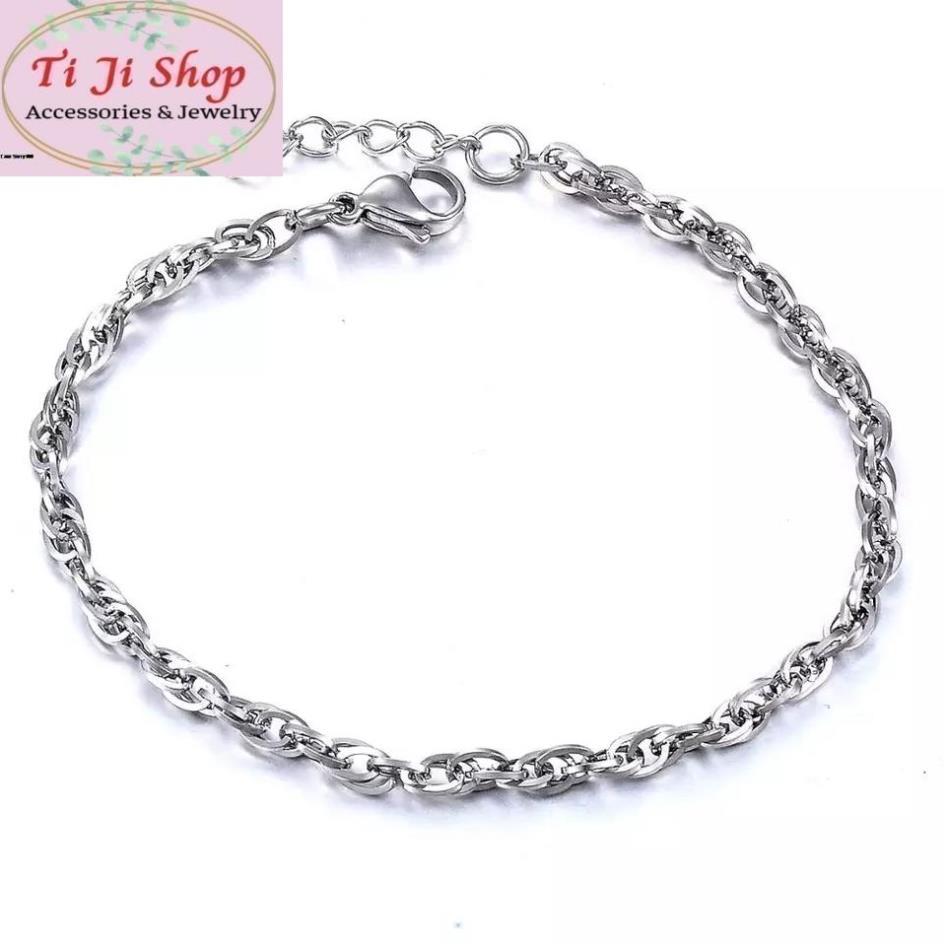 LẮC TAY NỮ INOX KHOEN LỒNG - đẹp, không đen,