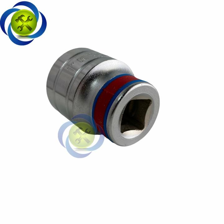 Tuýp 1inch hệ inch 1/2 Kingtony 433032S loại ngắn 12 cạnh màu trắng 25.4mm