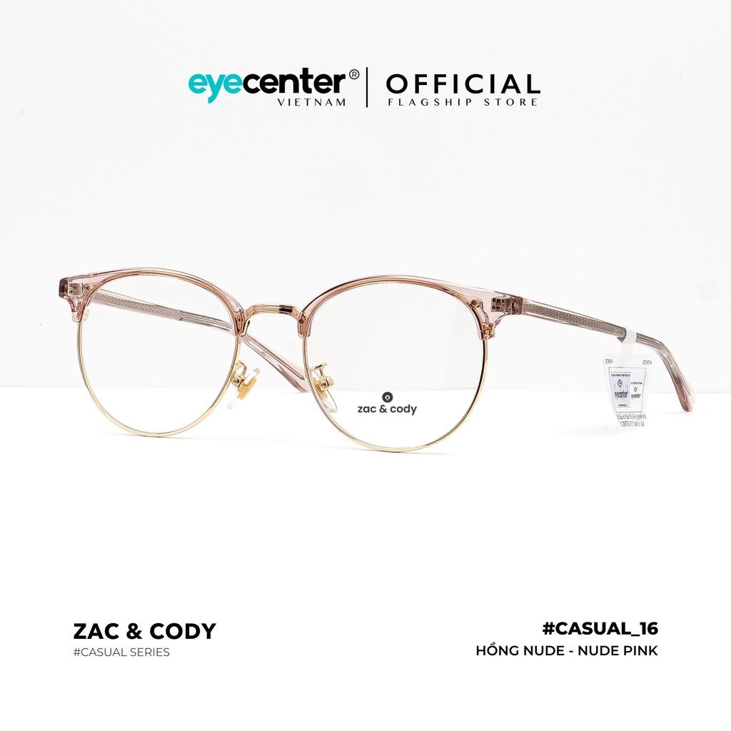 Gọng kính vuông nam nữ chính hãng casual_16 by Zac Cody nhập khẩu Eye Center Vietnam