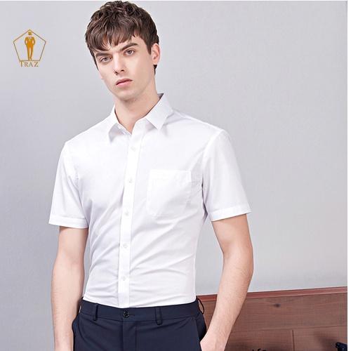 Aó Sơ Mi Trắng Nam TRAZ Tay Ngắn, Dài Dáng Ôm Slim Fit Cao Cấp Hàn Quốc