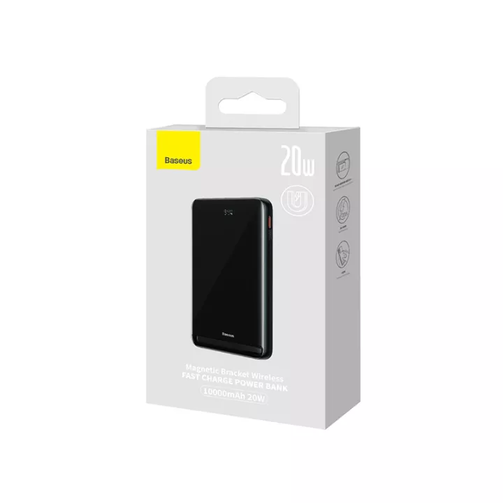 Pin sạc dự phòng 20W Baseus Magnetic Bracket Wireless Fast Charge Power Bank 10000mAh- hàng chính hãng