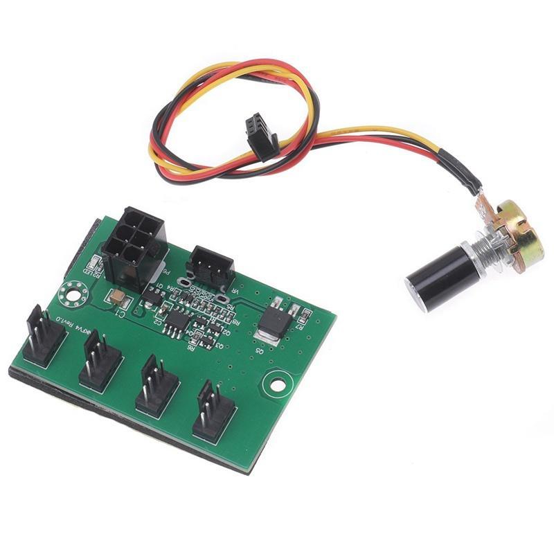 Bộ Điều Khiển Tốc Độ Quạt 4 Kênh PWM DC12V Công Suất Cao 6Pin Dành Cho Máy Tính