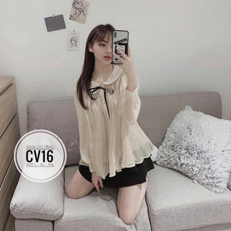 bigsize 60-90KG vmart Chân váy tầng CV16 hàng Quảng Châu cao cấp chiết eo giấu bụng