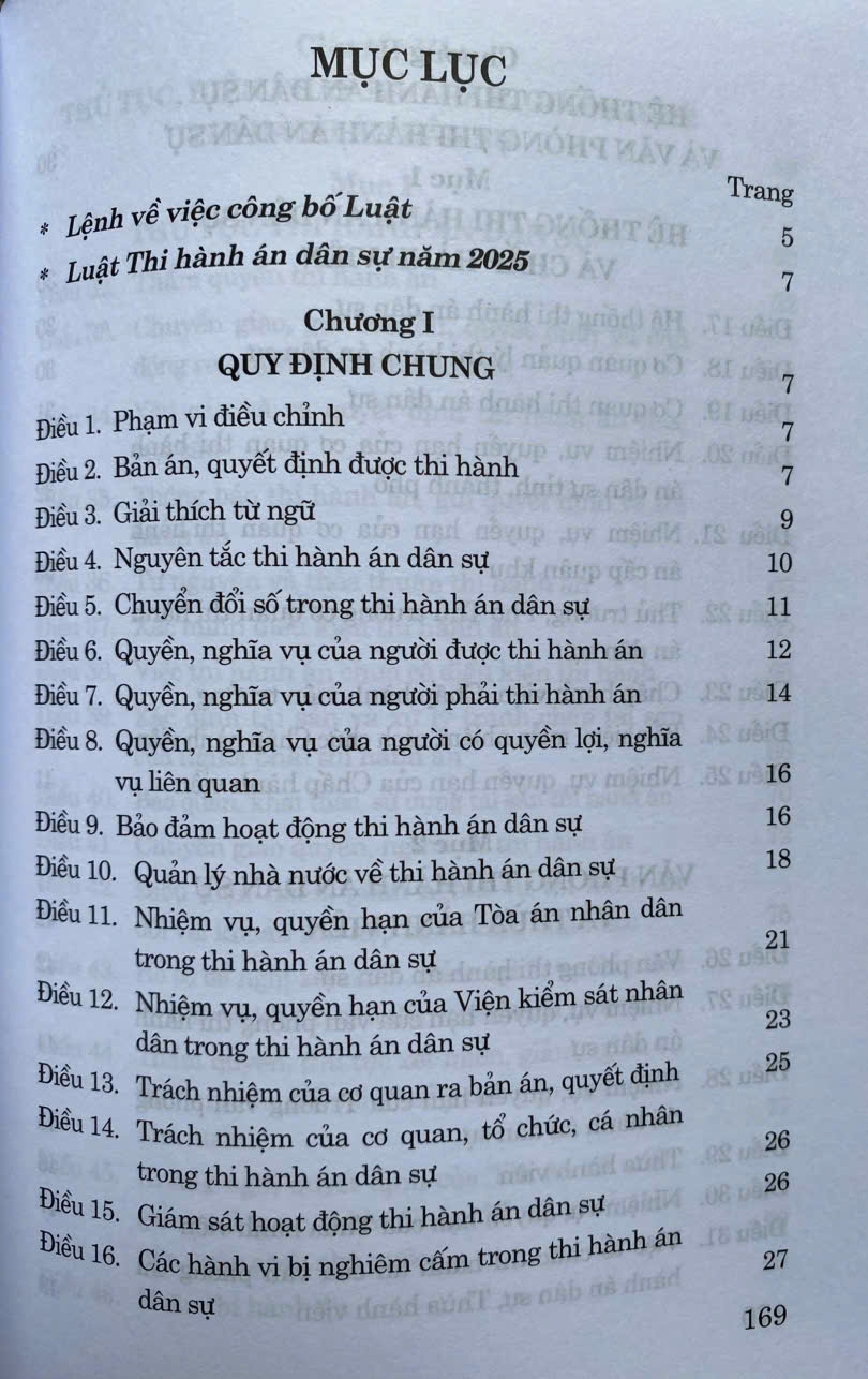 Luật Thi Hành Án Dân Sự Năm 2025