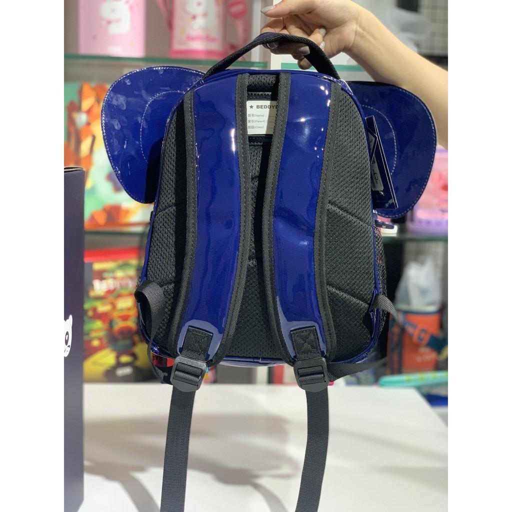 Balo trẻ em mẫu giáo 3 tuổi Beddybear Happy Paradise - Phù hợp bé học mẫu giáo - Chất liệu kháng nước - họa tiết con Voi - Bảo hành chính hãng 2 năm
