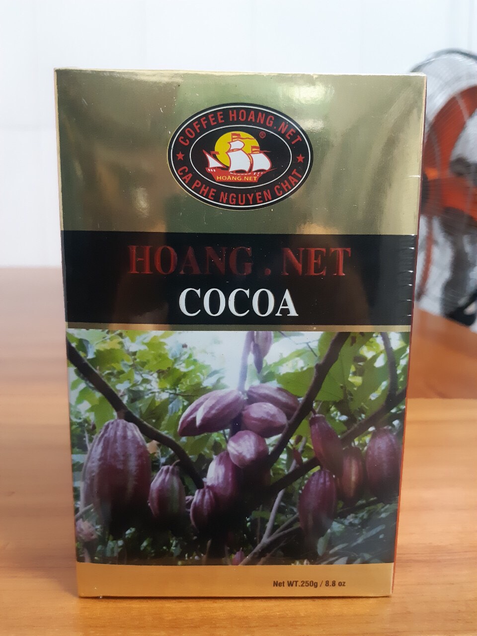 Bột Cacao Hoàng Nét nguyên chất 100% hàng Việt Nam - Hộp giấy 250gr