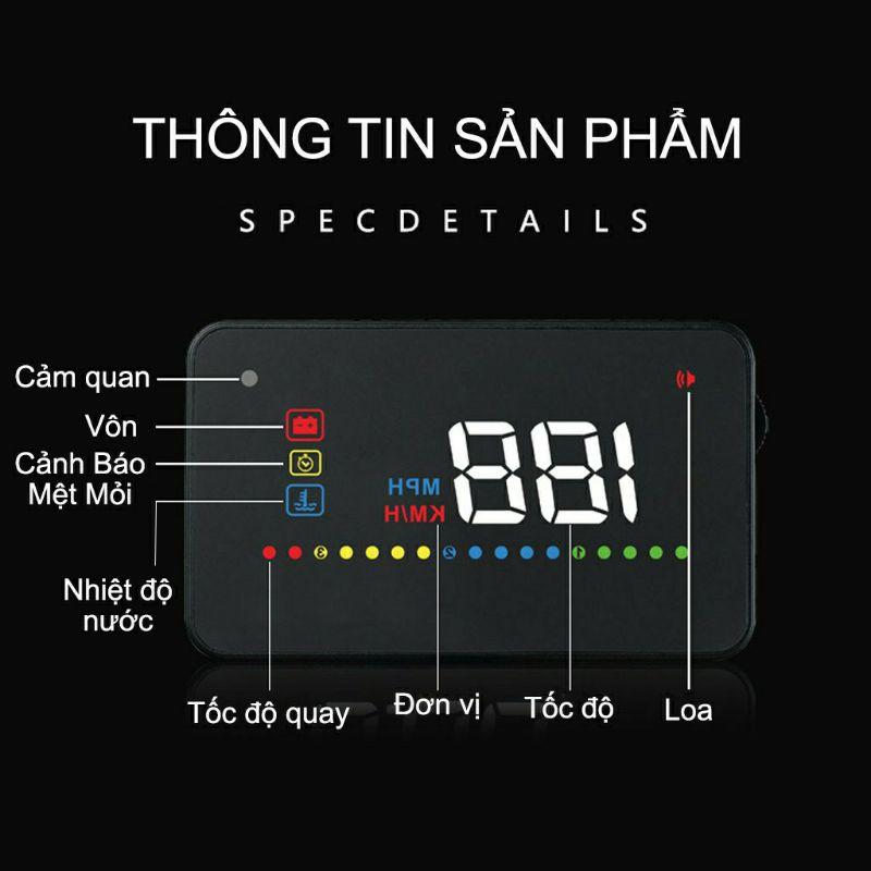 Hiển Thị Tốc Độ Lên Kính Lái HUD A200