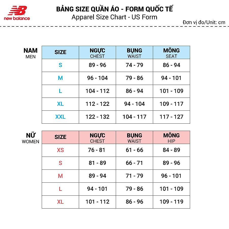 Quần ngắn thể thao nữ New Balance - WS11279BK (form Quốc tế