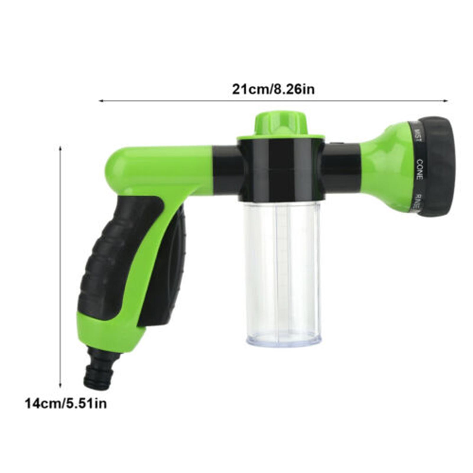 Bình Xịt Bọt Nước Rửa Xe, Tưới Nước Đa Năng 8 Kiểu Tùy Chọn