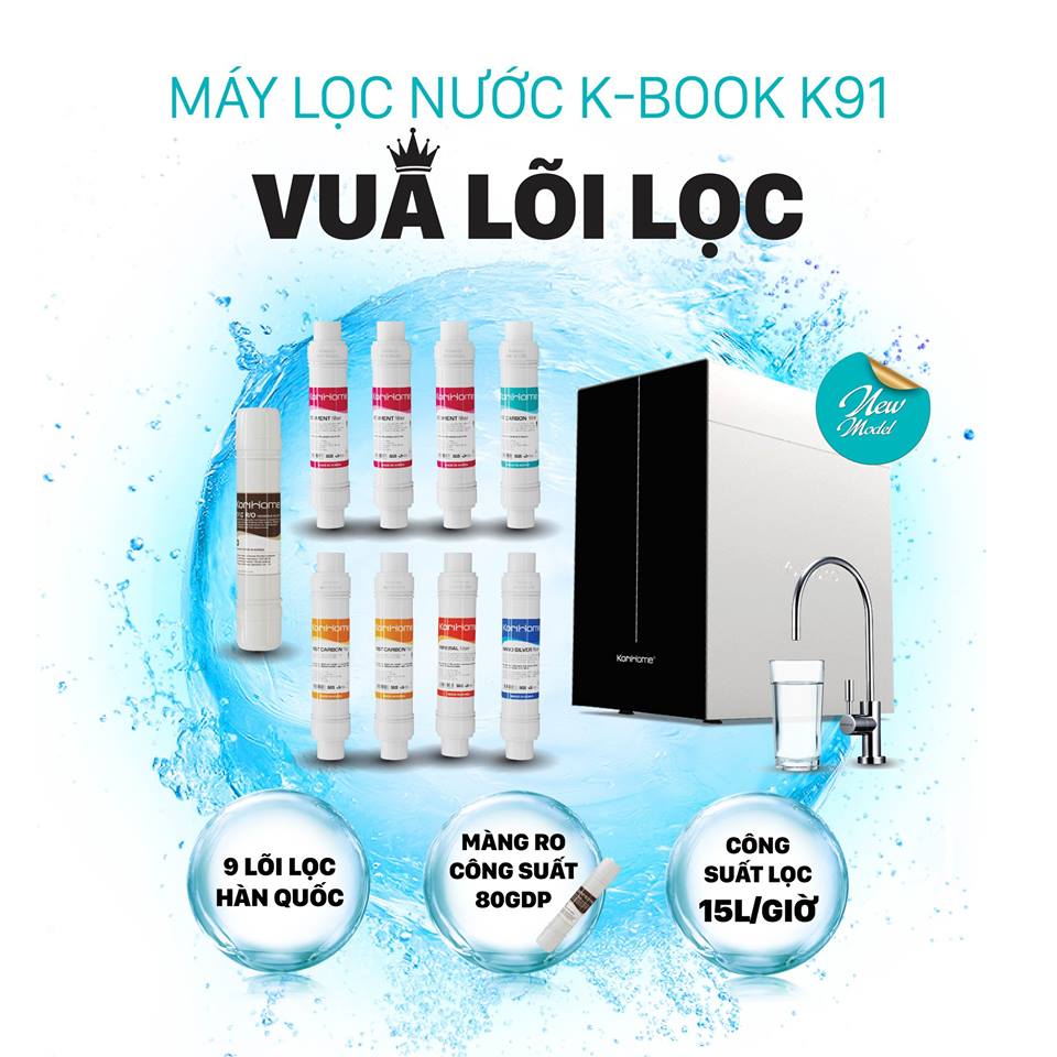 Máy lọc nước KoriHome WPK-K91 - Hàng Chính Hãng