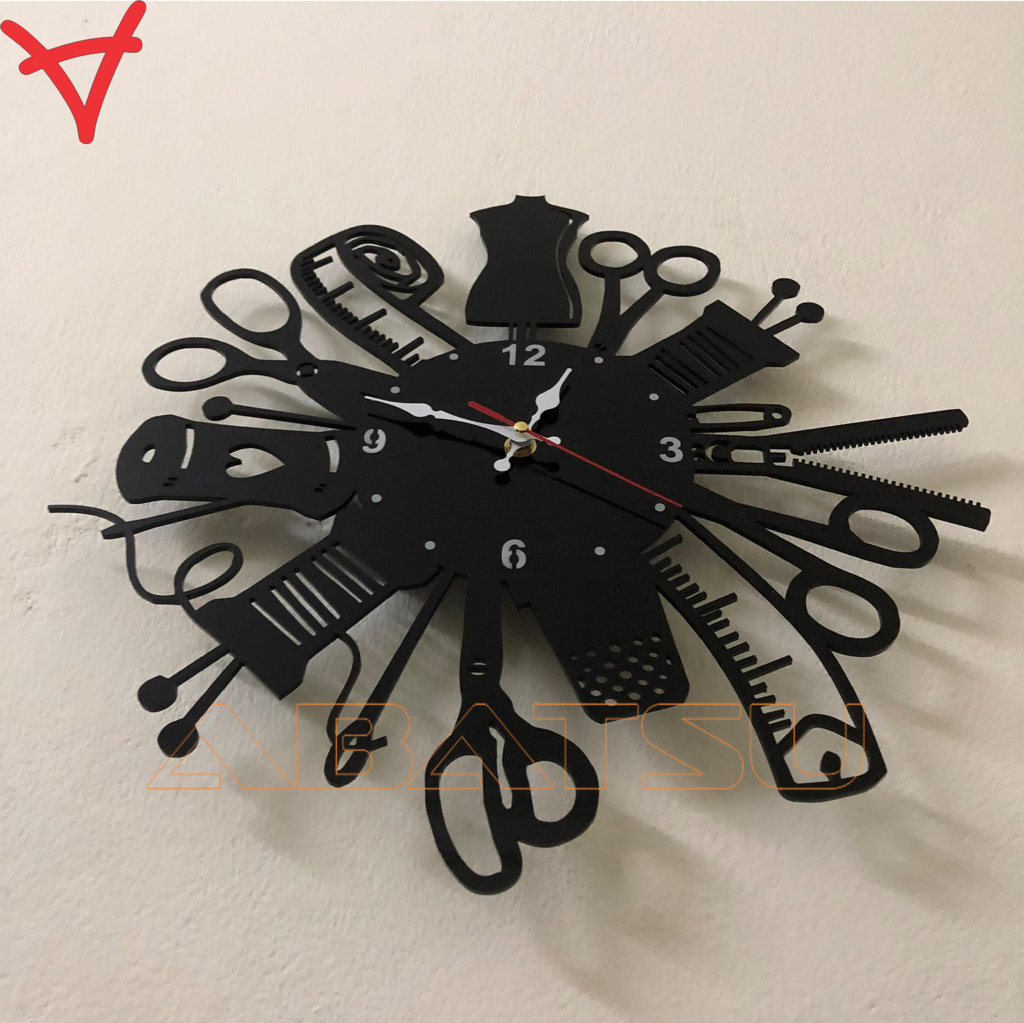 Đồng Hồ Treo Tường May Đo Đẹp Phong Cách Hiện Đại Thời Trang