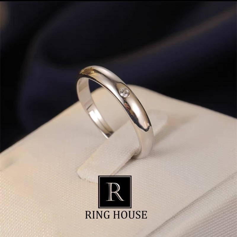 R6 Nhẫn Cho Cặp Đôi Nam Nữ Couple Ring Titan Không Đen Gỉ Ring House