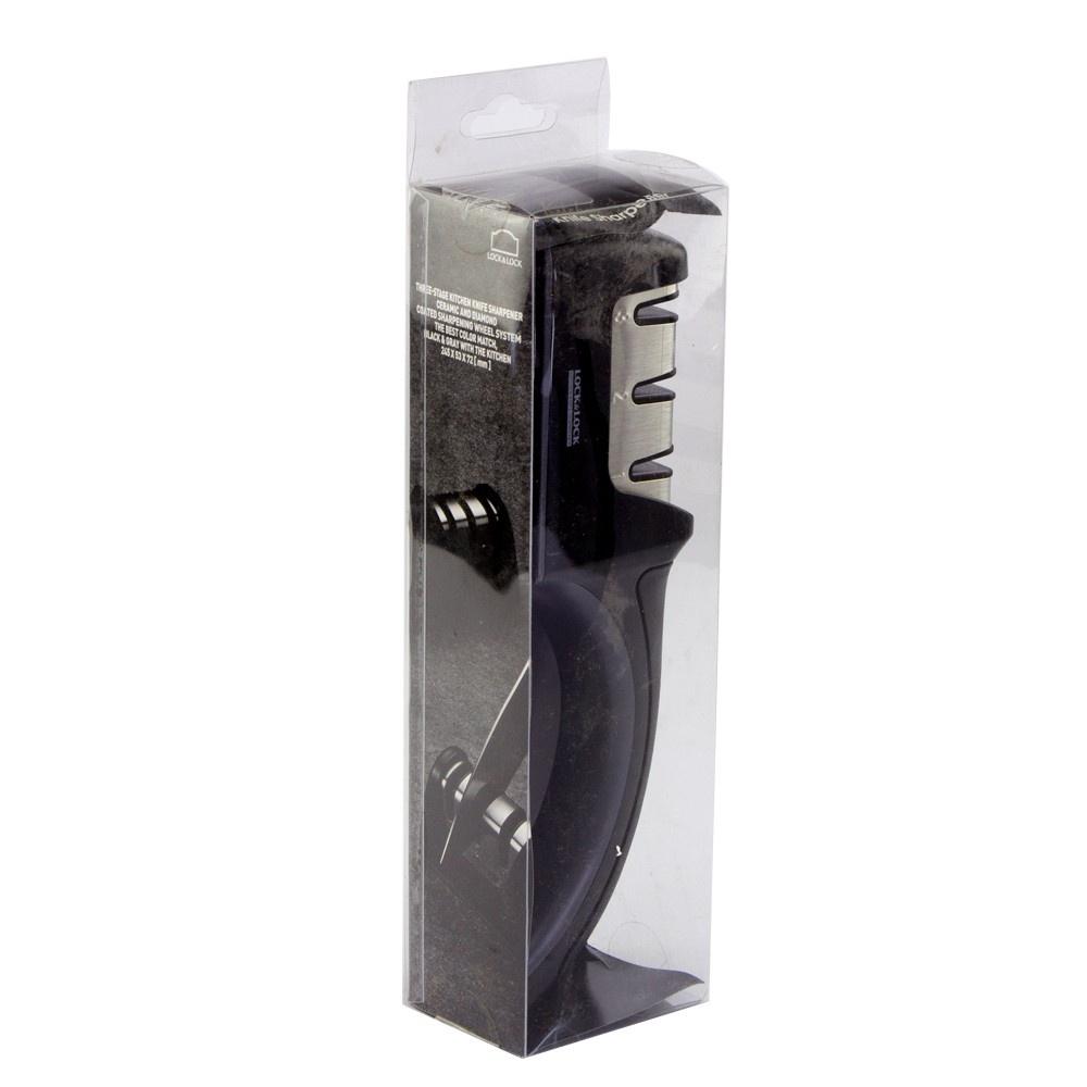 Dụng Cụ Mài Dao 3 Rãnh Lock&amp;Lock CKK112 255 x 53 mm, Hàng Chính Hãng - JoyMall