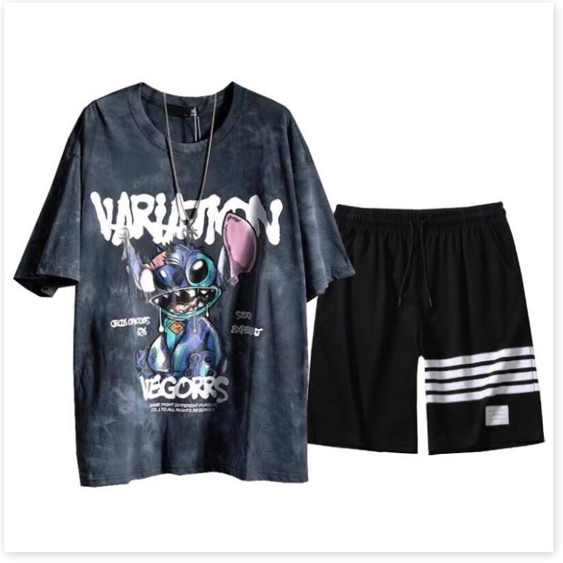 SET BỘ THUN HÈ HOẠ TIẾT HOẠT HÌNH SIÊU CHẤT CỰC HOT HÈ THỜI TRANG KING FASHION