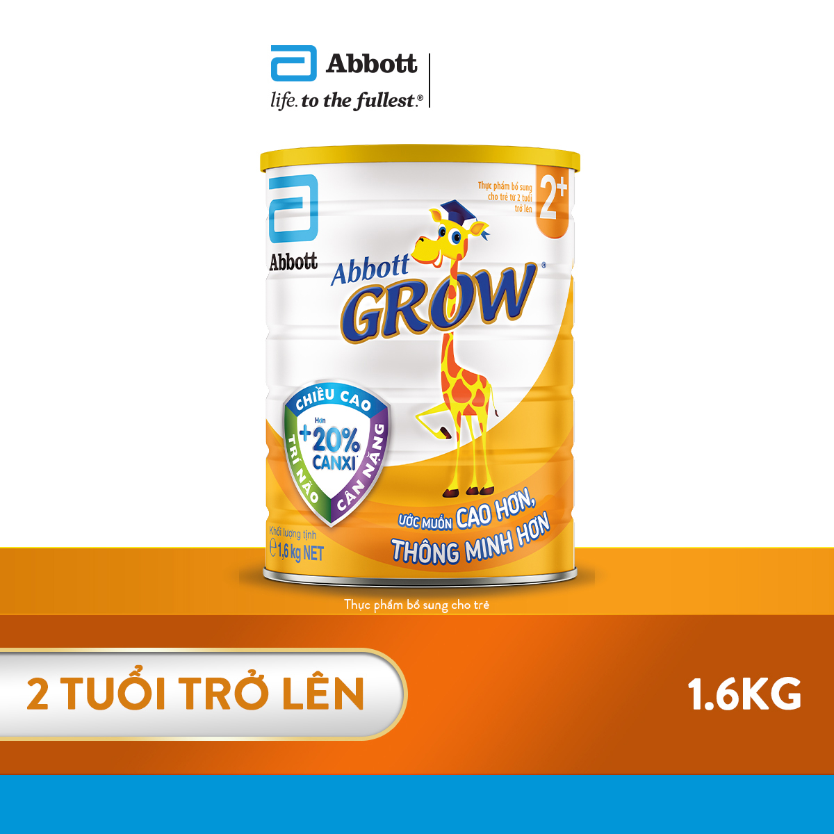 Sữa Abbott Grow 2+ 1.6kg cho trẻ từ 2 tuổi trở lên