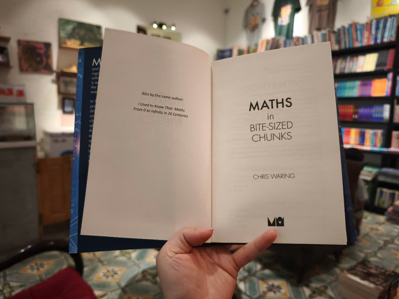 Sách - Maths In Bite-Sized Chunks by Chris Waring - Khoa học toán học tiếng Anh - English Book/ Maths - Science