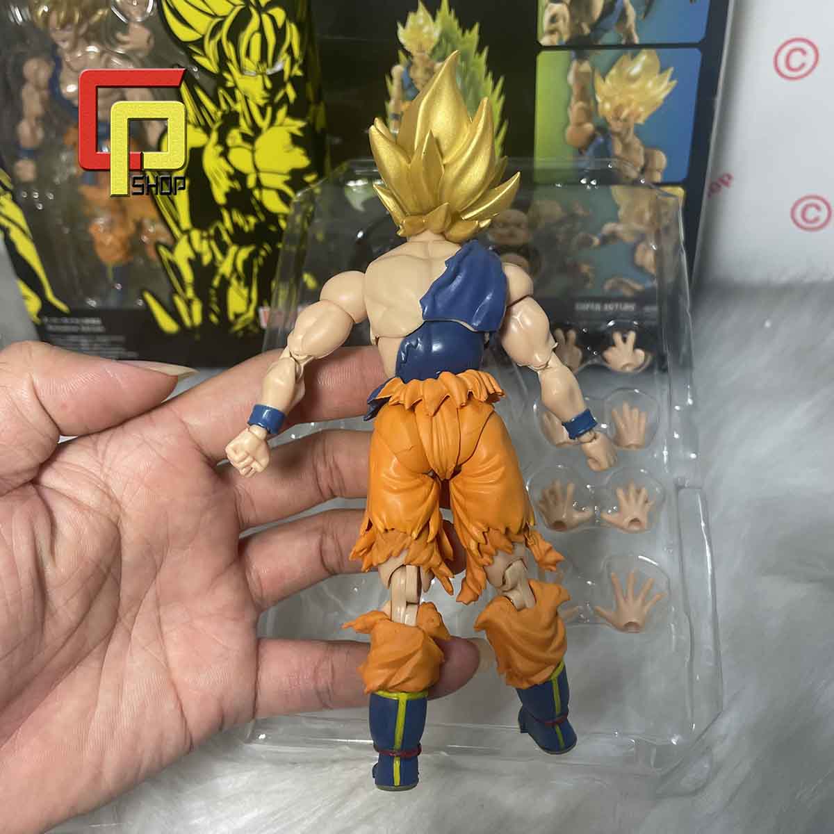 Mô hình Son goku Super Saiyan khớp - Mô hình Dragon Ball - Figure Son Goku SHF