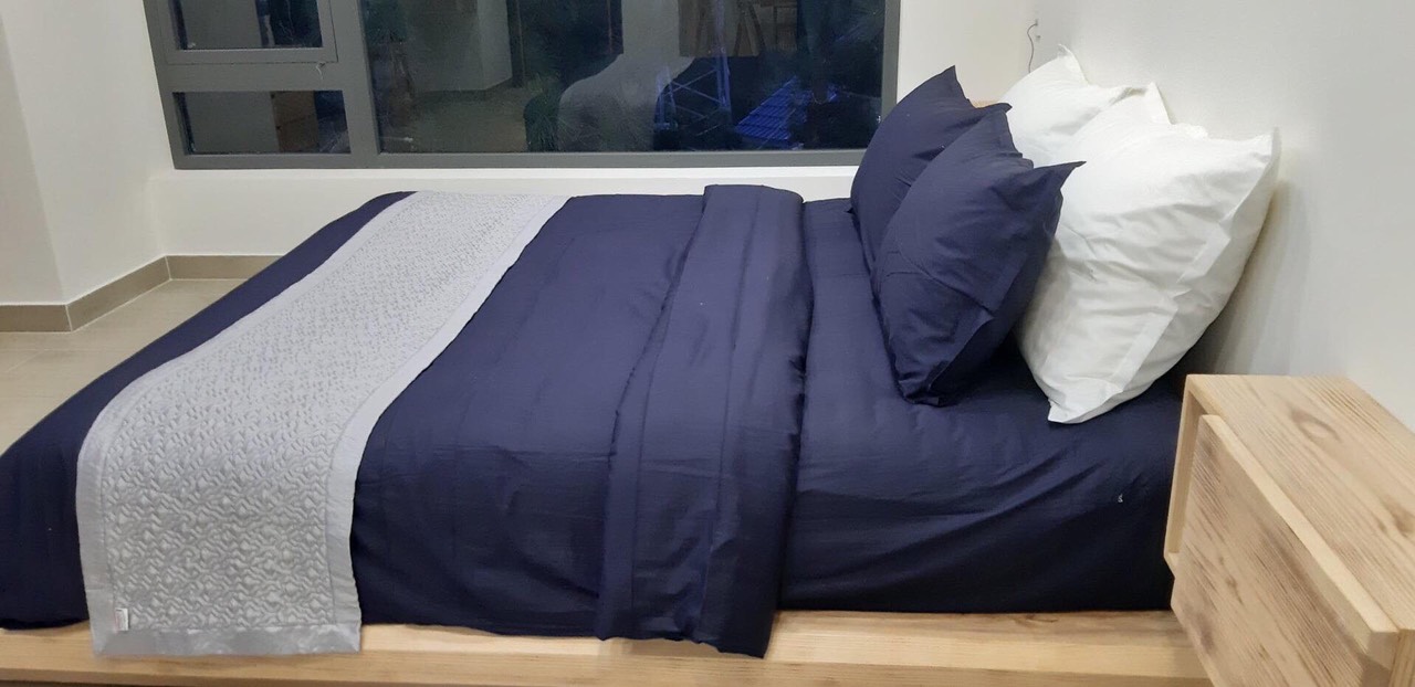 Vỏ Gối Ôm Khách Sạn 5 Sao Dada - Chất Liệu 100Cotton Mềm Mịn Mát - Size 80X100Cm - Xanh Ghi - 80X100Cm