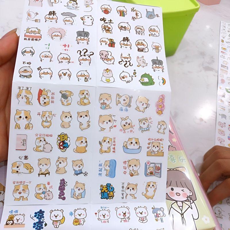 hộp 30 bộ dán sticker hình thú thỏ đáng yêu Mẫu Mới Nhất