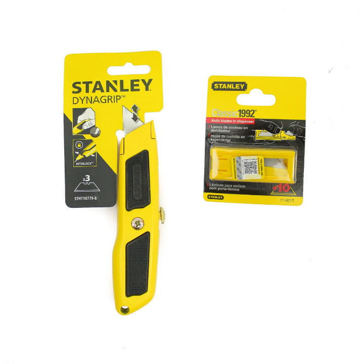 Combo Dao rọc cáp Stanley STHT10779-8 cán nhôm và Lưỡi dao rọc Stanley 11-921T