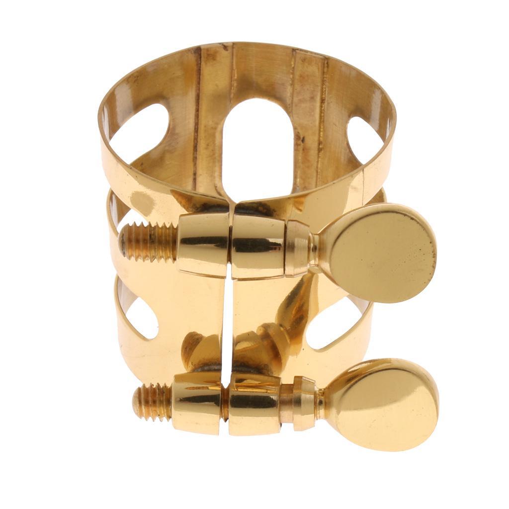 Alto Saxophone Mouthpiece Clamp Mouthpiece Ligature Fastener Saxophone Gold