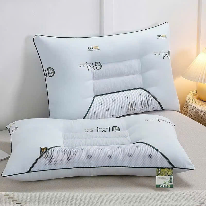 Gối Massage Công Thái Học Thảo Dược Ngải Cứu Giảm Đau Mỏi, Thiết Kế Đa Năng - HÀNG CHÍNH HÃNG MINIIN