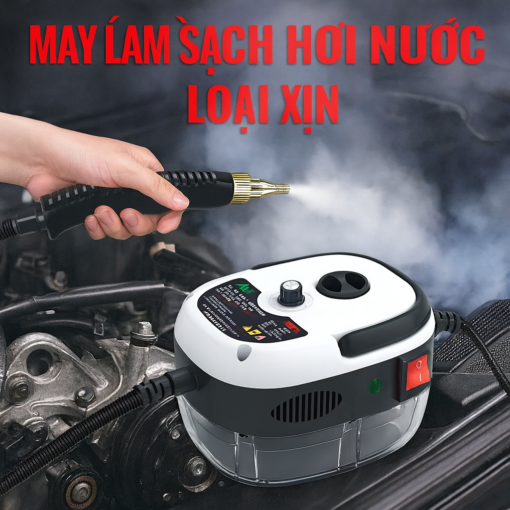 Máy vệ sinh hơi nước TAW loại xịn 2500W | Vệ sinh động cơ ô tô, Nhà bếp | Đánh bay vết bẩn cứng đầu