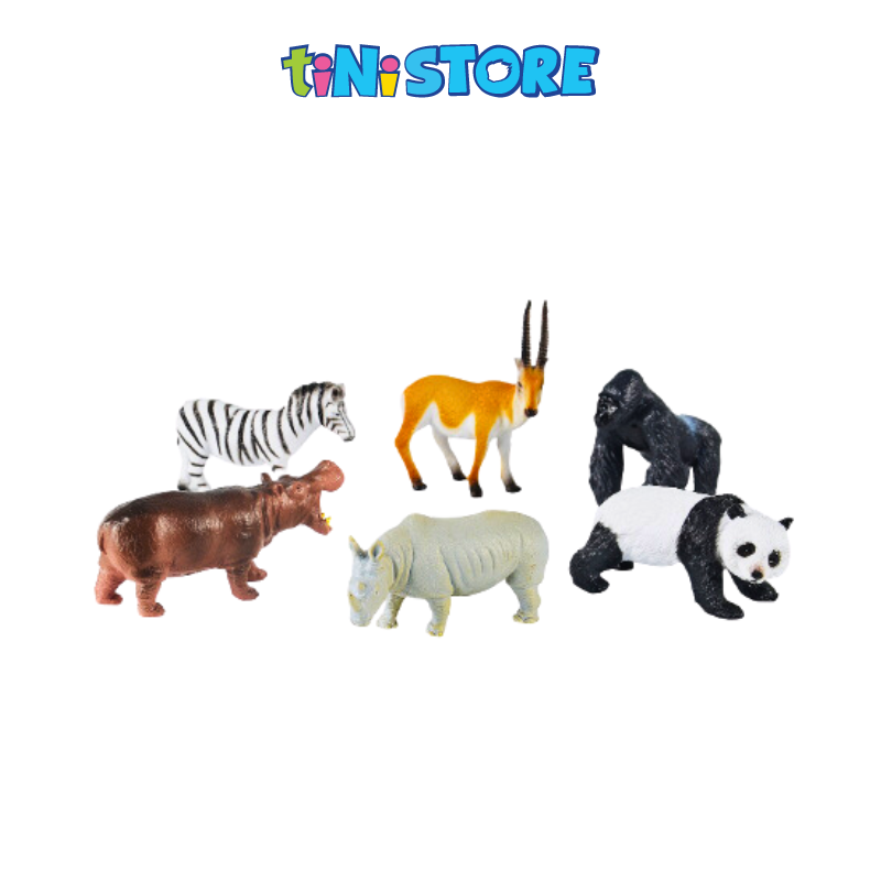 Bộ đồ chơi 6 mô hình động vật hoang dã B