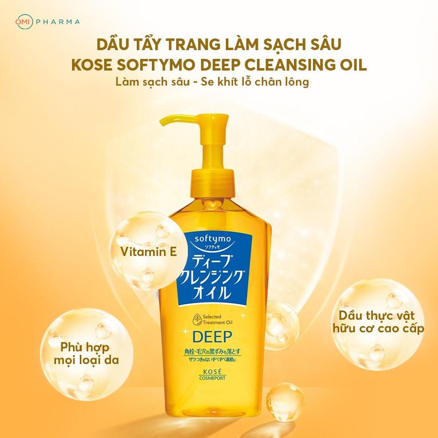 Combo Kem Chống Nắng Nâng Tone Suncut Và Dầu Tẩy Trang Làm Sạch Sâu Kose Softymo Nhật Bản 80g ,230ml