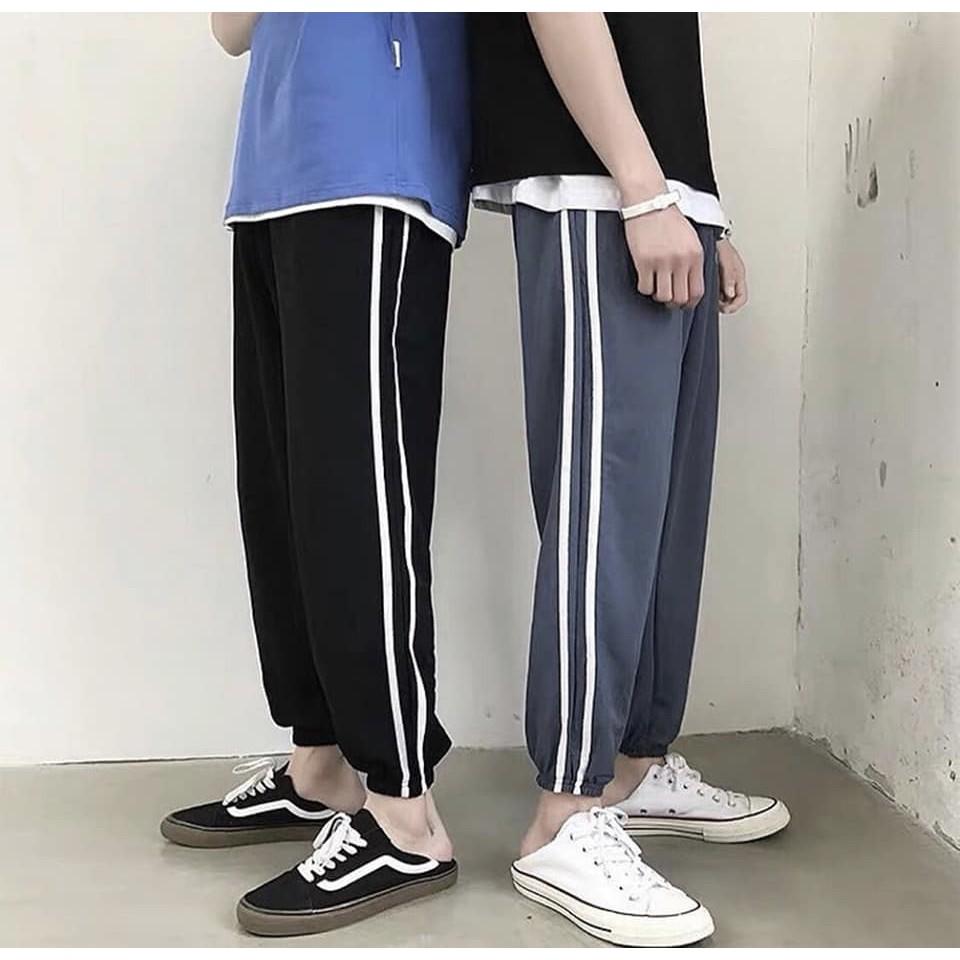 Quần jogger thun 2 sọc siêu hot unisex