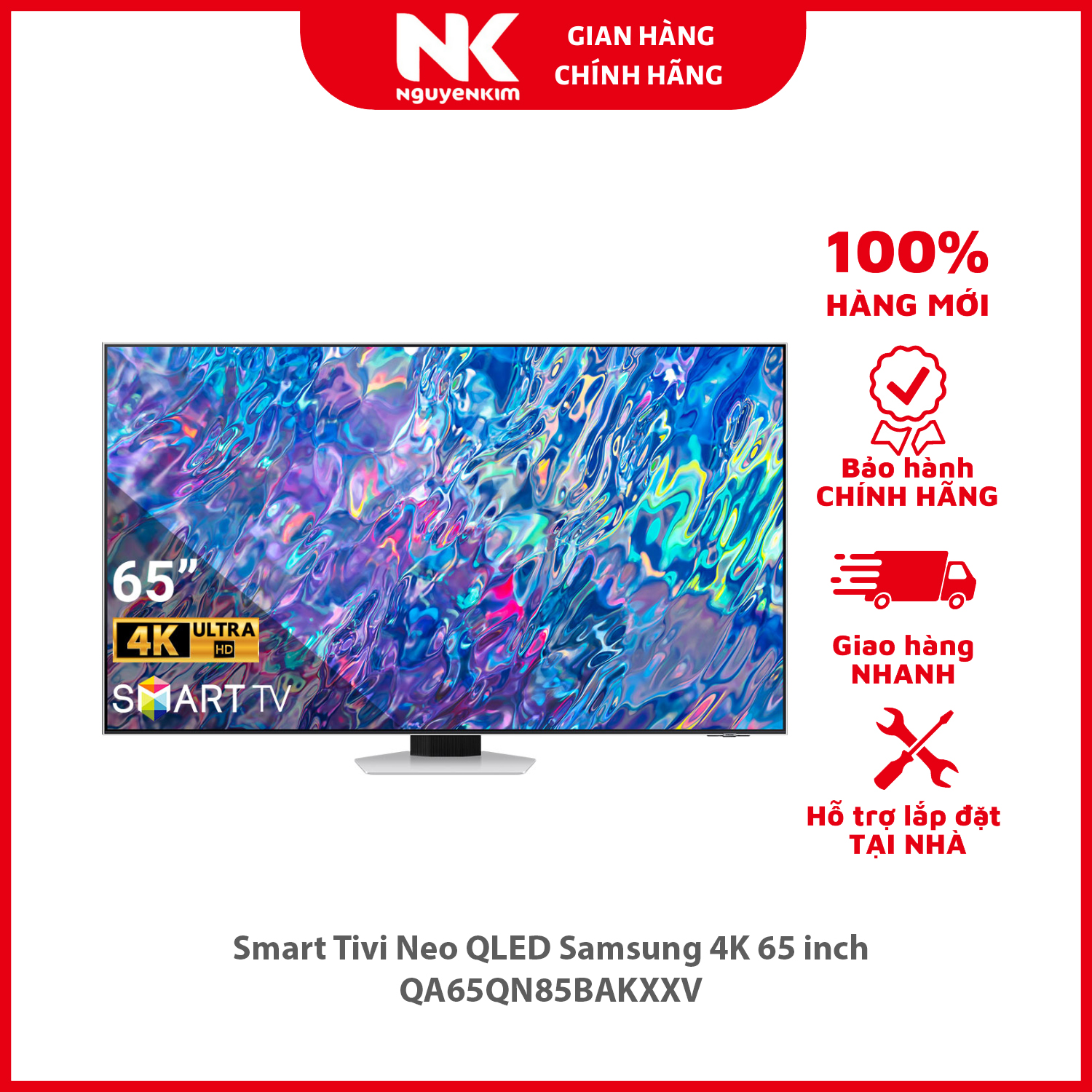 Smart Tivi Neo QLED Samsung 4K 65 inch QA65QN85BAKXXV - Hàng chính hãng